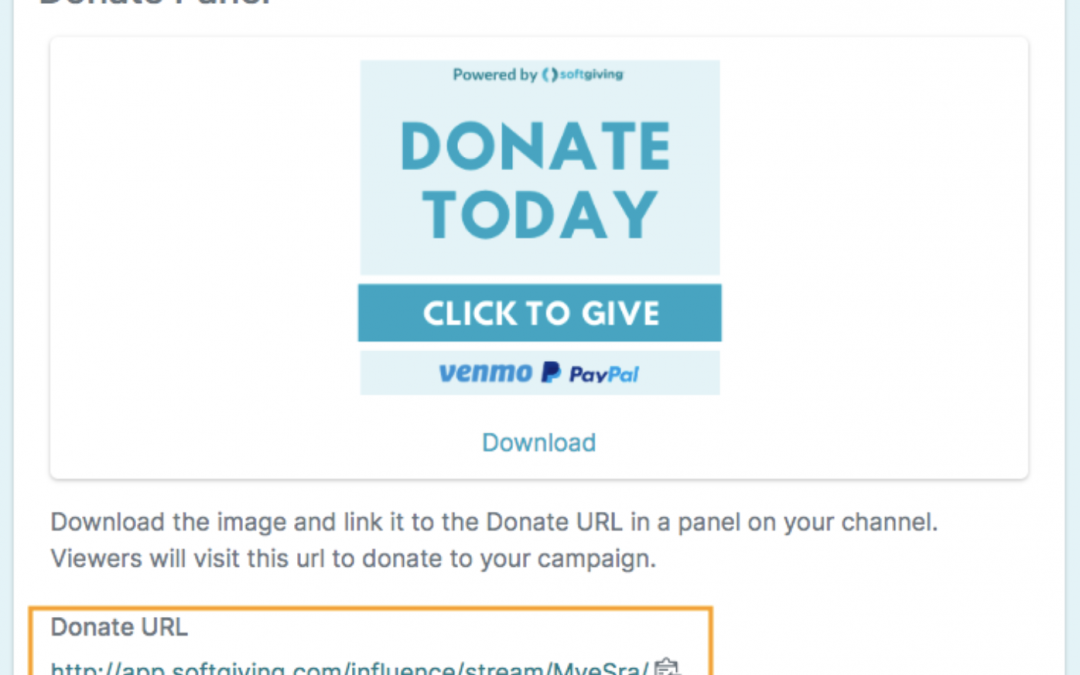 How & where to share your donation page