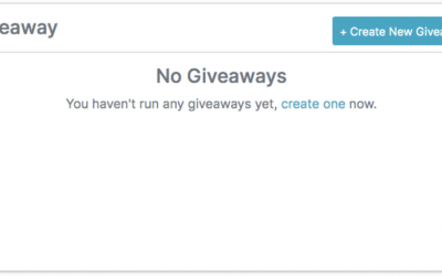 New Feature Alert: Giveaways!